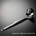 304 stainless steel oil separator ladle measuring 30cm length with polished finish - Standard Oil Filter Spoon