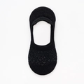 Women's black low-cut invisible socks with breathable mesh lace and non-slip design - Lace Low Cut Invisible Socks / Black