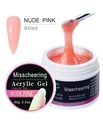 Macro del gel costruttore UV rosa nude da 60ml con consistenza liscia per ricostruzione - Rosa nude