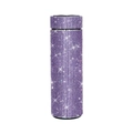 Luxury purple rhinestone 500ml smart thermos with shiny crystal studded surface - Smart Lid 500ml / Purple