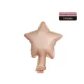 Champagne gold 5-inch star-shaped foil balloon with metallic mirror finish - 5-inch Star Champagne Gold