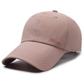 Dusty rose baseball cap with NALAS embroidery in lightweight quick-dry fabric - Adjustable / Pink