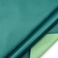 Double-sided dark and light green pearlescent gift wrapping paper with cross-grain texture - Pearlized Green