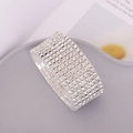 Funkelndes mehrreihiges Strassarmband in Silber für Braut- und Abendmode - 8-lagiger Stil