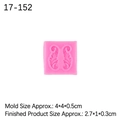 Molde de silicona rosa para fondant con diseños vintage de plumas y relieves elegantes - US 4 / Rosa