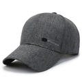 Men's dark gray outdoor baseball cap with SPORTMEN embroidery on high-quality fabric - Gray