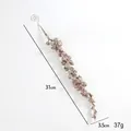 Silver sequin hanging garland for Christmas trees with glitter beads and a metal hook - Champagne Glitter Sequin Gold Fruit Branch