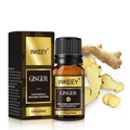 10ml Pure Ginger Essential Oil in amber glass bottle with premium gold-tone packaging - Ginger