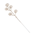 Sparkling champagne gold glitter candy swirl pick for festive Christmas holiday decorations - Champagne Gold