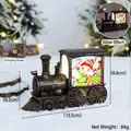Lanterna natalizia a forma di treno in bronzo con elfo e confezione regalo - Stile Ragazza Elfo