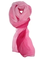 Elegant multi-tone pink chiffon scarf with a smooth drape and translucent finish - Rose Pink Gradient
