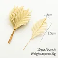 Artificial champagne gold Christmas leaves for DIY wreaths and holiday decorations - Gold Maple Leaf (10 Pcs/Bundle)