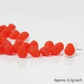 Miniature red resin strawberry 0.8cm charm for DIY crafts and dollhouse food decoration - 0.8cm Strawberry