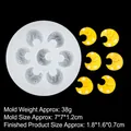 Stampo in silicone a forma di luna con stelle per creazioni fai da te - Luna & Stella / 1# Trasparente B1118