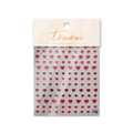 Japanese style thin red heart nail art stickers set model to 2749 by Tomoni - One Small Red Heart Style (to2749)