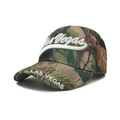 Leaf camouflage baseball cap with Las Vegas 3D embroidery and adjustable strap - Camouflage LAS