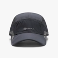 Dark grey quick-dry mesh baseball cap with white KAIRUI logo and breathable design - Adjustable / Dark Gray