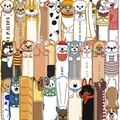 Set van 30 cartoon honden bladwijzers met verschillende rassen zoals Corgi en Labrador - 30 Vellen / Hondenrassen Encyclopedie Serie (QH360)