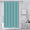 Wasserdichter cyan PEVA Duschvorhang mit weißen Ziernähten für Badezimmer Badewannen - 90*180 / Dunkelgrün