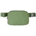 Waterproof nylon crossbody sports waist bag in vibrant grass green for outdoor running - 20.5*14*5cm / Grass Green