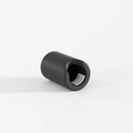Paraspigoli in silicone nero opaco per i bordi del tavolo con design cilindrico - Angolo Cilindrico Nero
