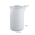 Silicone measuring cup with 120ml capacity showing detailed 11cm height dimensions - 120ml Dual Layer Split Cup