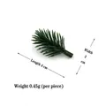 Künstliche grüne Kiefernnadeln für DIY-Weihnachtskränze, Größe 4cm x 2cm Stück - 4cm Tannennadeln