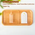Acrylic wave candle stamp tool for Christmas fondant cookies and cake decorating - QA0967-Wave Candle Stamp