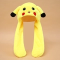 Cute yellow plush hat with moving ears and embroidered cartoon face features - Large Size (Moving Ears) / Upgraded Thickened Yellow Cartoon Character