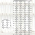 Silver metallic diamond-pattern beaded curtain for party and wedding background decor - 1*2m Silver Tinsel Diamond Curtain