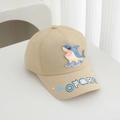 Dettaglio di squalo applicato e ricamo a stelle su cappellino per bambini - 52cm (3-6 Anni) / Beige