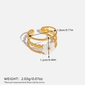 Multi-layered 18K gold ring featuring a delicate white flower charm design for women - Multi-layer Flower