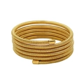 Multi-layer golden spring bracelet with polished metal finish and coil texture - High Quality Band 5-Layer / Gold