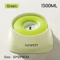 1500ML grüner spritzfreier schwimmender Napf für Haustiere mit Knochenöffnung - Spritzwassergeschützter Schwimmnapf 1.5L / Grün