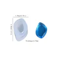 Resin mold for stone pendant with dimensions of 3.35cm by 1.78cm and 0.72cm thickness - No.7 Crystal Stone Pendant