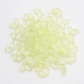 Bulk butterfly shaped beads in translucent yellow-green for DIY jewelry making - Jelly Yellow