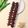 Dark Brown Bow Hair Clip Set (Style 6)