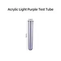 Hellviolettes Acryl-Reagenzglas für Harzvasen, Maße 12 cm x 2,4 cm mit rundem Boden - Hellviolettes Reagenzglas