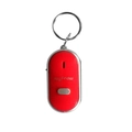 Red electronic key finder with silver trim and keychain ring on a white background - Red (OPP Bag)