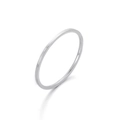 Anillos minimalistas de acero inoxidable plateado para mujer, diseño de tres bandas finas - US 6 / Color Acero