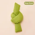 Juguete de nudo verde oscuro en pana para gatos, ideal para morder y entretenerse - Verde oscuro