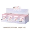 Winke-Glückskatze Blind Box Set mit 8 Stück in lila Display-Verpackung für Dekoration - Komplettes Set mit 8 Stück