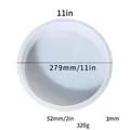 Round silicone mold for DIY resin tables with 11 inch diameter and 2 inch height spec - Round Table Mold 11in