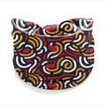 Elastic wide headband featuring colorful African geometric print and bohemian knot design - Style 63