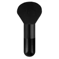 Portable kabuki powder brush with soft black synthetic bristles and a sleek black handle - Big Chubby Pure Black (Classic Black Hair)