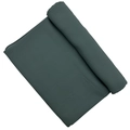 Elegant dark green satin chiffon pleated scarf roll with premium smooth draped texture - 180*70cm / Forest Green (30#)