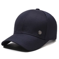 Donkerblauwe honkbalpet voor heren met metalen gesp en Fashion-gravure - Verstelbaar / Marineblauw