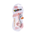 Pink duck soft bristle toddler toothbrush with suction cup for ages 0-3 years - Pink