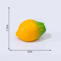 Miniature resin papaya figurine for dollhouse decor, measuring 2cm in length - Papaya