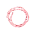 Pink Persian jade chalcedony round beads strand for DIY jewelry making - Deep Rose Pink Persian Jade / Diameter 4mm Hole 0.6mm (Approx 90pcs)